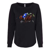 Derby Horse Racing Womens California Wash Sweatshirt