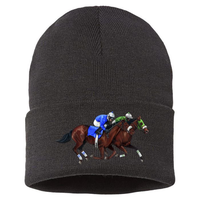 Derby Horse Racing Sustainable Knit Beanie