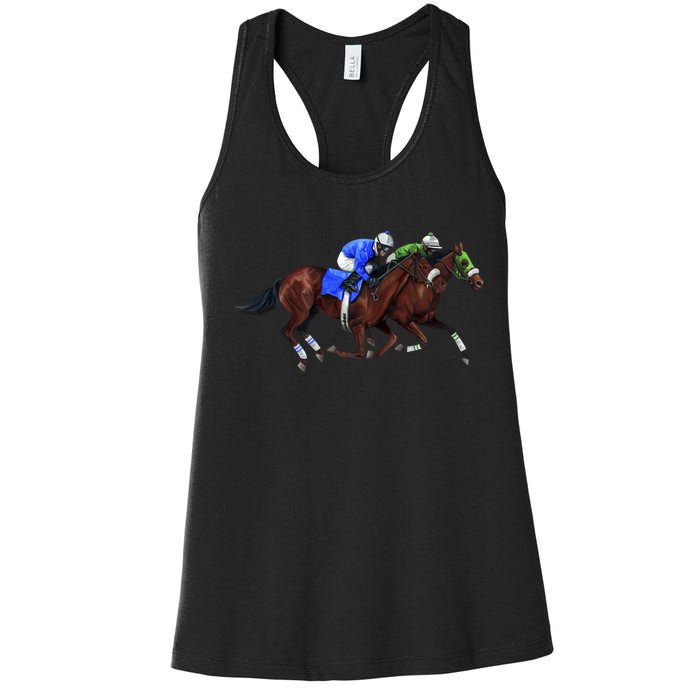 Derby Horse Racing Women's Racerback Tank