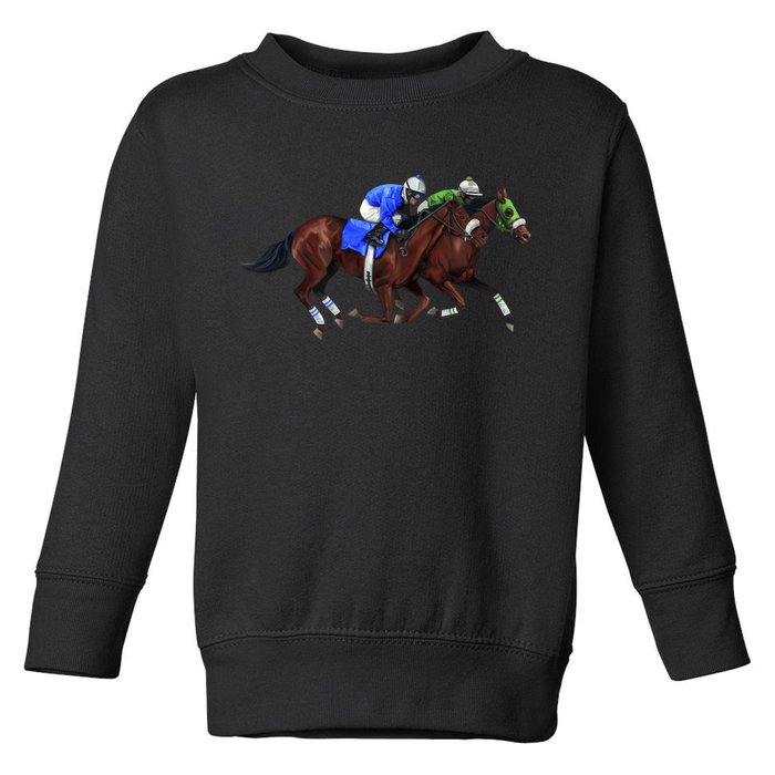 Derby Horse Racing Toddler Sweatshirt