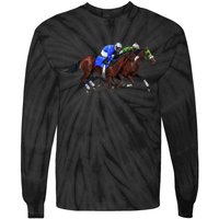 Derby Horse Racing Tie-Dye Long Sleeve Shirt