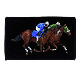 Derby Horse Racing Microfiber Hand Towel