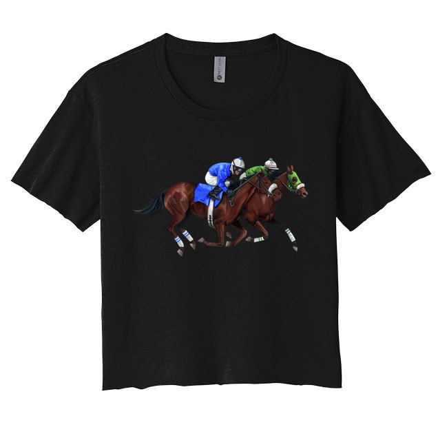 Derby Horse Racing Crop Top
