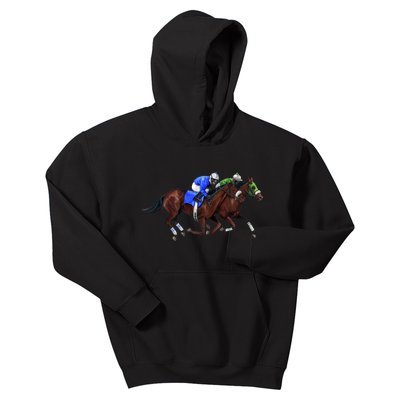 Derby Horse Racing Kids Hoodie