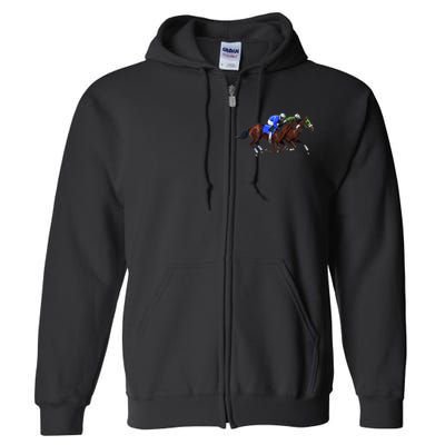 Derby Horse Racing Full Zip Hoodie