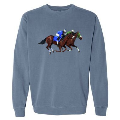 Derby Horse Racing Garment-Dyed Sweatshirt