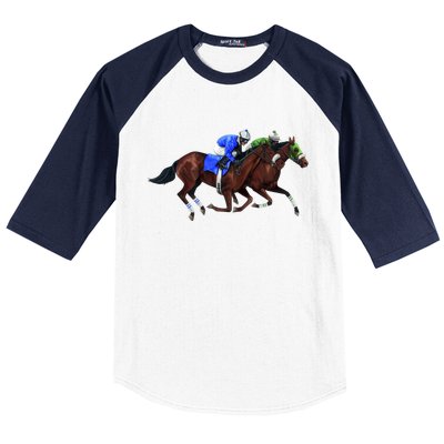 Derby Horse Racing Baseball Sleeve Shirt