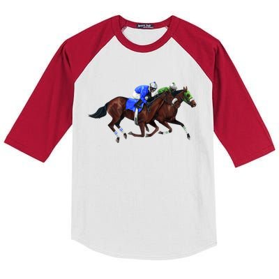 Derby Horse Racing Kids Colorblock Raglan Jersey