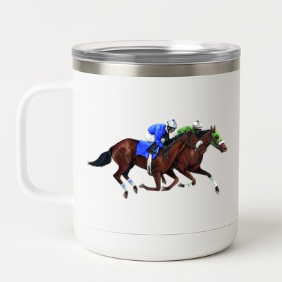 Derby Horse Racing 12 oz Stainless Steel Tumbler Cup