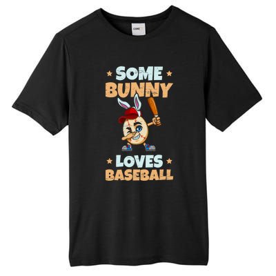 Dabbing Easter Some Bunny Loves Baseball Rabbit Cap Egg Gift Tall Fusion ChromaSoft Performance T-Shirt