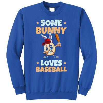 Dabbing Easter Some Bunny Loves Baseball Rabbit Cap Egg Gift Sweatshirt