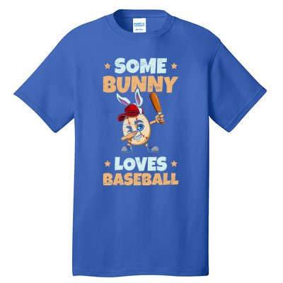 Dabbing Easter Some Bunny Loves Baseball Rabbit Cap Egg Gift Tall T-Shirt