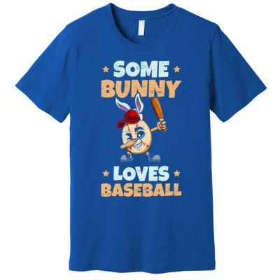 Dabbing Easter Some Bunny Loves Baseball Rabbit Cap Egg Gift Premium T-Shirt