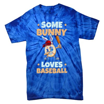 Dabbing Easter Some Bunny Loves Baseball Rabbit Cap Egg Gift Tie-Dye T-Shirt