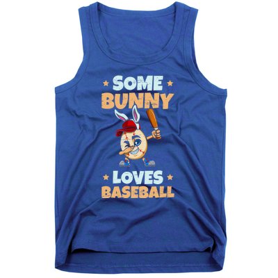 Dabbing Easter Some Bunny Loves Baseball Rabbit Cap Egg Gift Tank Top