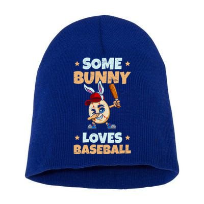 Dabbing Easter Some Bunny Loves Baseball Rabbit Cap Egg Gift Short Acrylic Beanie