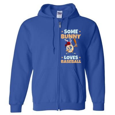 Dabbing Easter Some Bunny Loves Baseball Rabbit Cap Egg Gift Full Zip Hoodie