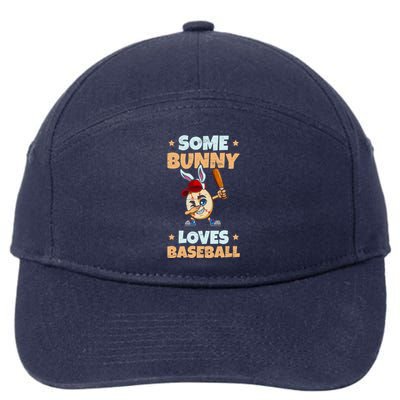 Dabbing Easter Some Bunny Loves Baseball Rabbit Cap Egg Gift 7-Panel Snapback Hat