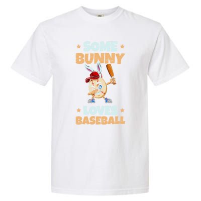 Dabbing Easter Some Bunny Loves Baseball Rabbit Cap Egg Gift Garment-Dyed Heavyweight T-Shirt