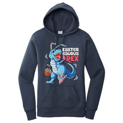 Dinosaur Easter Saurus T Rex Bunny Gifts Egg Premium Women's Pullover Hoodie