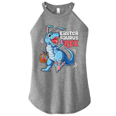 Dinosaur Easter Saurus T Rex Bunny Gifts Egg Premium Women's Perfect Tri Rocker Tank