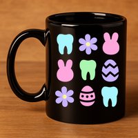 Dental Easter Spring 11oz C Handle Ceramic Mug