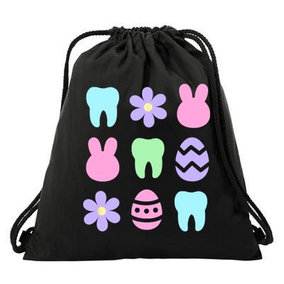 Dental Easter Spring Drawstring Bag