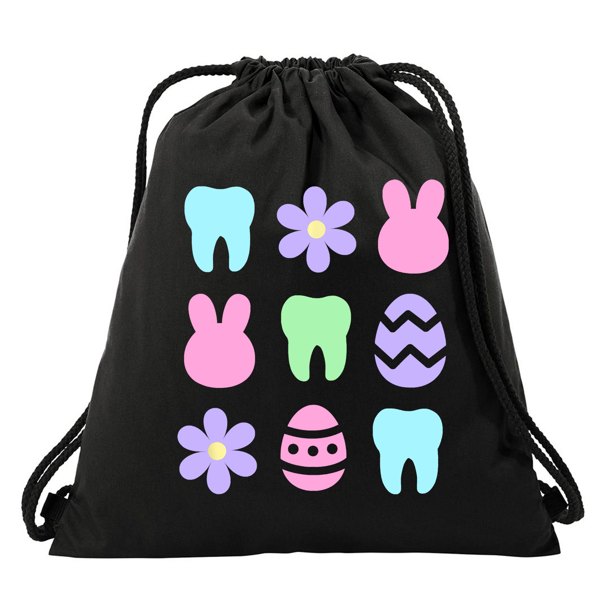 Dental Easter Spring Drawstring Bag