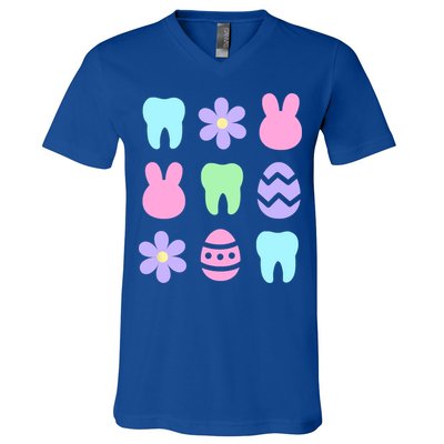 Dental Easter Spring V-Neck T-Shirt