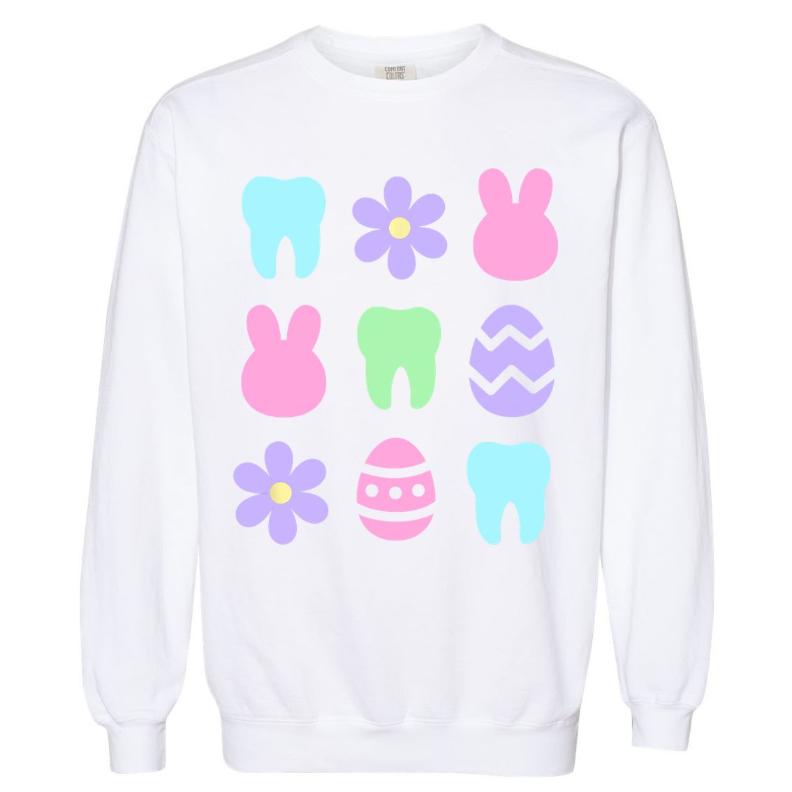 Dental Easter Spring Garment-Dyed Sweatshirt