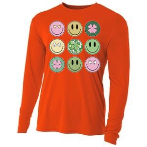 Disco Emoji St Patrick Day Cute Cooling Performance Long Sleeve Crew