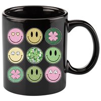 Disco Emoji St Patrick Day Cute 11oz C Handle Ceramic Mug
