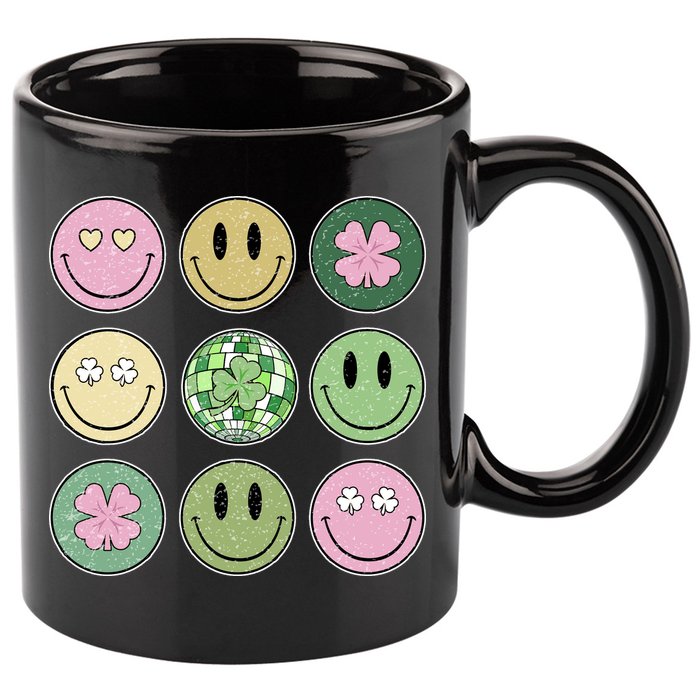 Disco Emoji St Patrick Day Cute 11oz C Handle Ceramic Mug