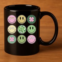 Disco Emoji St Patrick Day Cute 11oz C Handle Ceramic Mug