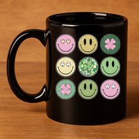 Disco Emoji St Patrick Day Cute 11oz C Handle Ceramic Mug