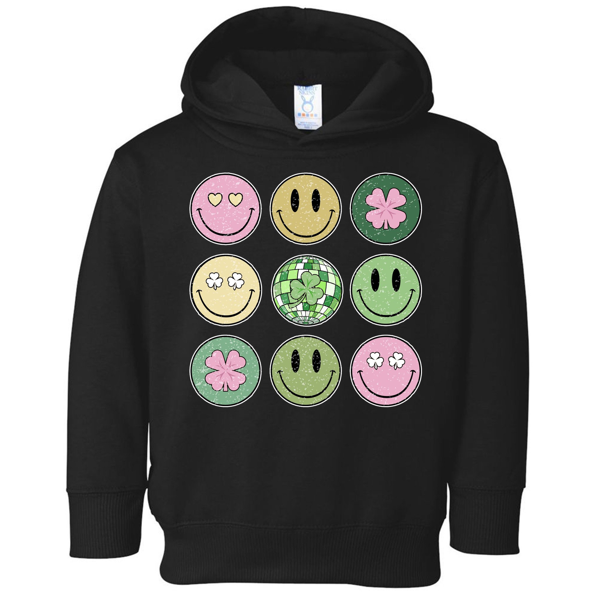 Disco Emoji St Patrick Day Cute Toddler Hoodie
