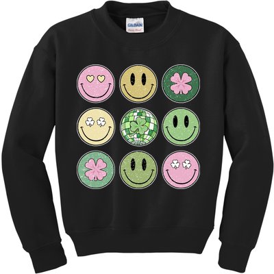 Disco Emoji St Patrick Day Cute Kids Sweatshirt