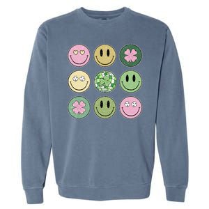 Disco Emoji St Patrick Day Cute Garment-Dyed Sweatshirt