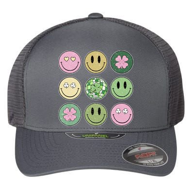 Disco Emoji St Patrick Day Cute Flexfit Unipanel Trucker Cap