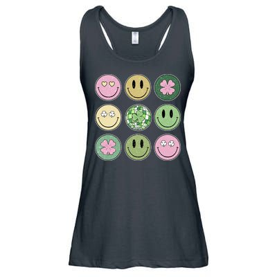 Disco Emoji St Patrick Day Cute Ladies Essential Flowy Tank