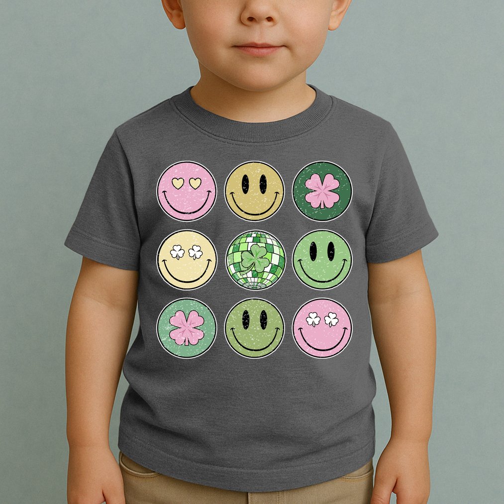 Disco Emoji St Patrick Day Cute Toddler T-Shirt