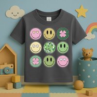 Disco Emoji St Patrick Day Cute Toddler T-Shirt