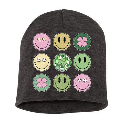 Disco Emoji St Patrick Day Cute Short Acrylic Beanie
