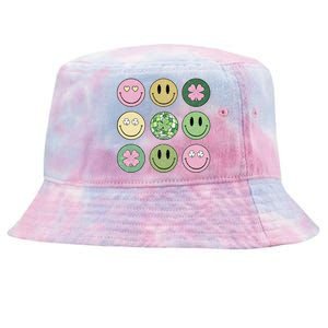 Disco Emoji St Patrick Day Cute Tie-Dyed Bucket Hat