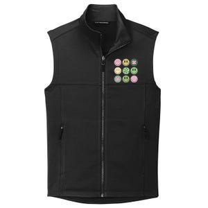 Disco Emoji St Patrick Day Cute Collective Smooth Fleece Vest