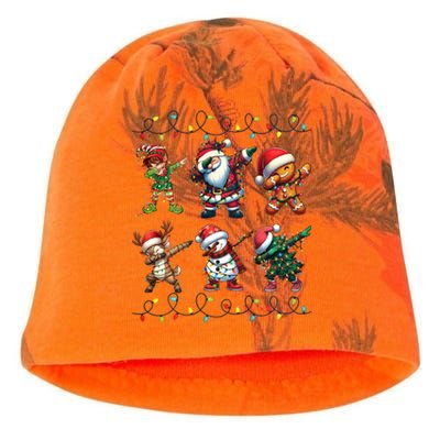 Dabbing Elf Santa Claus Friends Xmas Party Family Matching Kati - Camo Knit Beanie