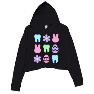 Dental Easter Spring Crop Fleece Hoodie