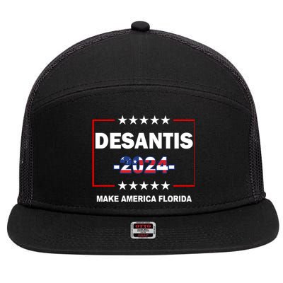 Desaints Make America Florida 7 Panel Mesh Trucker Snapback Hat