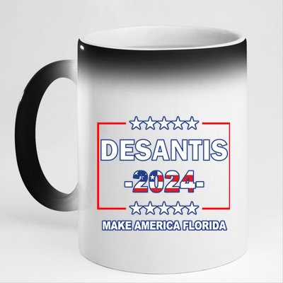 Desaints Make America Florida 11oz Black Color Changing Mug