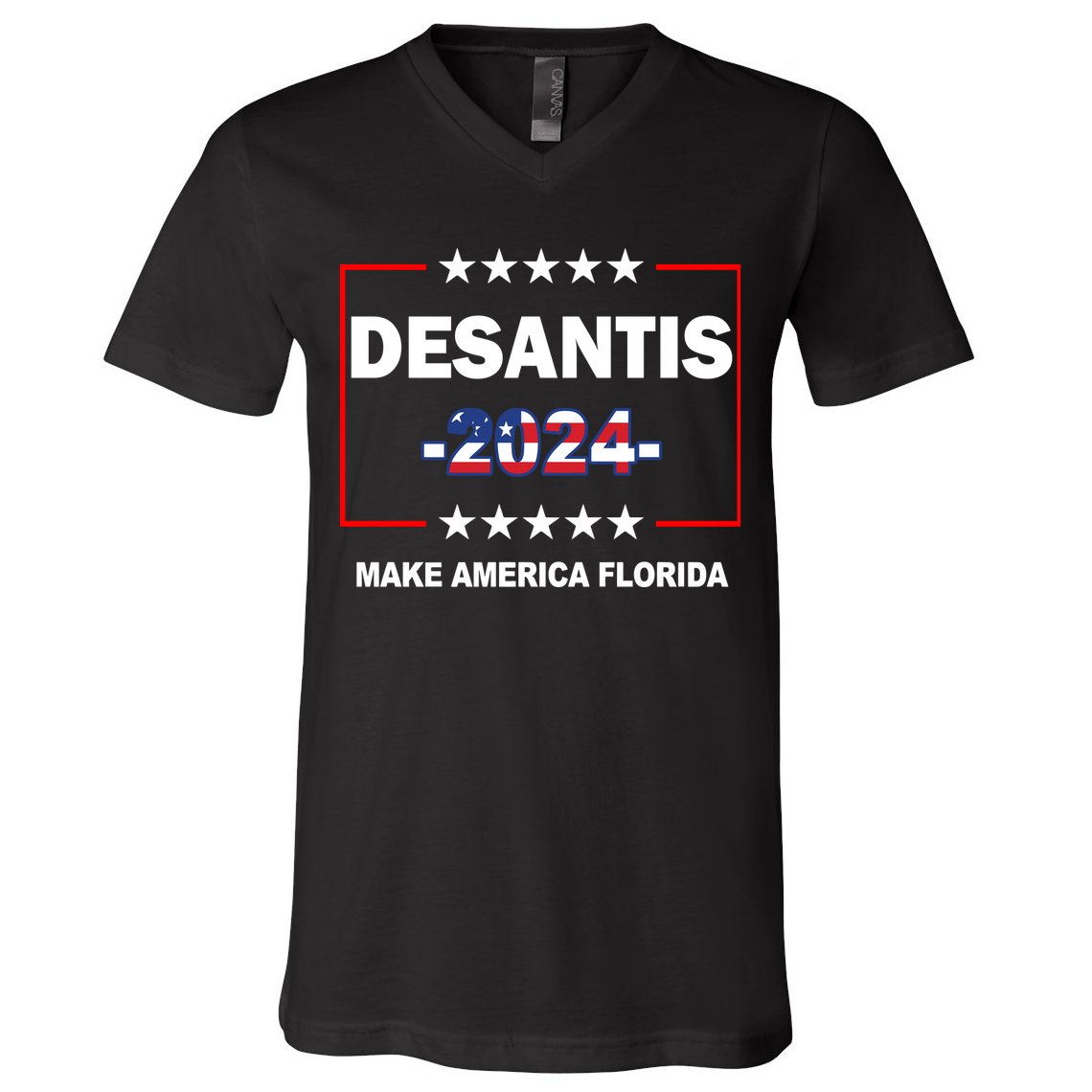 Desaints Make America Florida V-Neck T-Shirt
